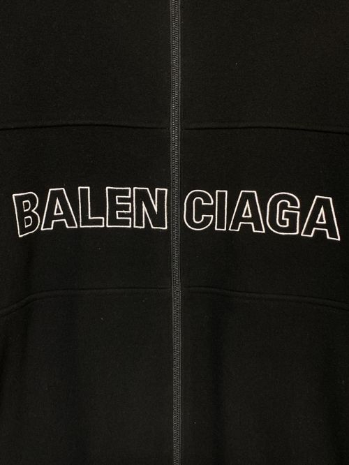 BALENCIAGA（バレンシアガ）BALENCIAGA (バレンシアガ) FLEECE TRACK SUIT JACKET ブラック サイズ:46の古着・服飾アイテム
