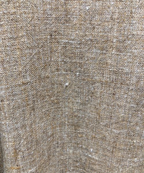 45R（フォーティファイブ・アール）45R (フォーティーファイブアール) シルクリネンブラウス ブラウンの古着・服飾アイテム