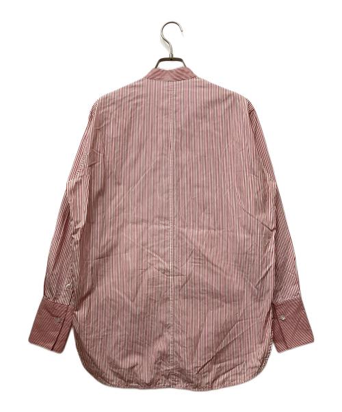 CINOH（チノ）CINOH (チノ) アシンメトリーブザムシャツ レッド サイズ:36の古着・服飾アイテム