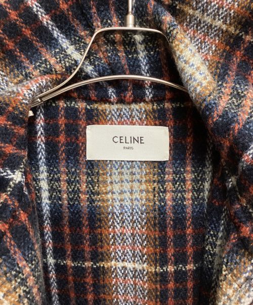 CELINE（セリーヌ）CELINE (セリーヌ) 21AW bernous wool coat （バーヌースウールロングコート） マルチカラー サイズ:Lの古着・服飾アイテム