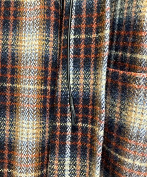 CELINE（セリーヌ）CELINE (セリーヌ) 21AW bernous wool coat （バーヌースウールロングコート） マルチカラー サイズ:Lの古着・服飾アイテム