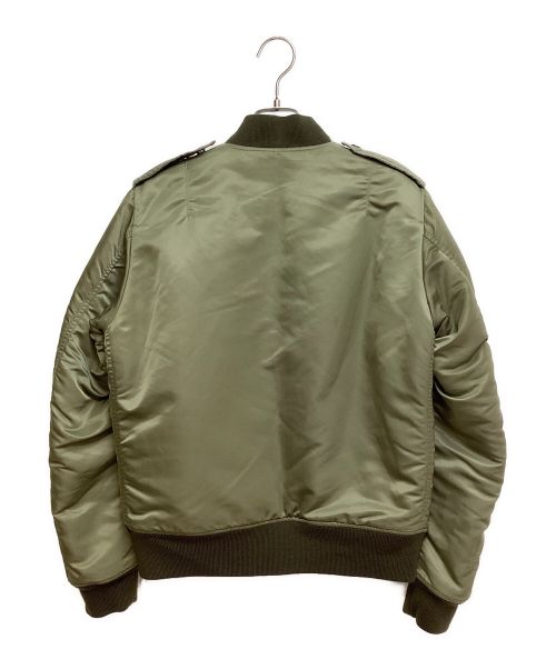 Saint Laurent Paris（サンローランパリ）Saint Laurent Paris (サンローランパリ) Clasic Bomber Jacket （クラシックボンバージャケット） カーキ サイズ:46の古着・服飾アイテム