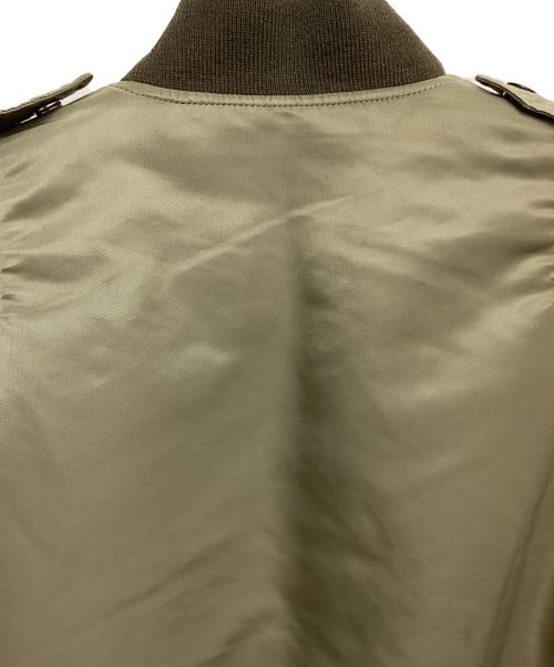 Saint Laurent Paris（サンローランパリ）Saint Laurent Paris (サンローランパリ) Clasic Bomber Jacket （クラシックボンバージャケット） カーキ サイズ:46の古着・服飾アイテム