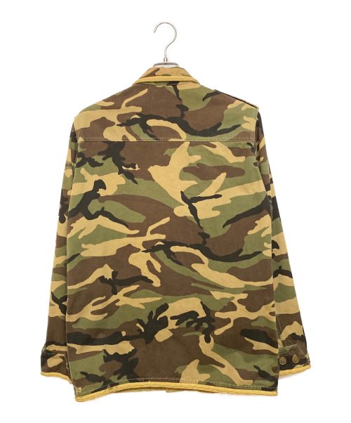 Saint Laurent Paris（サンローランパリ）Saint Laurent Paris (サンローランパリ) カモフラミリタリージャケット カーキ サイズ:48の古着・服飾アイテム