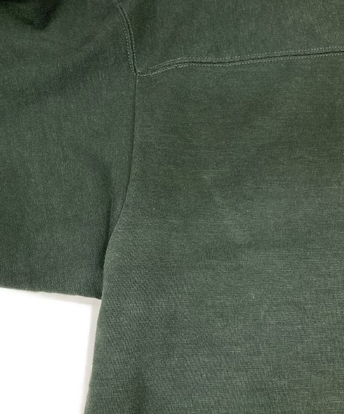 45R（フォーティファイブ・アール）45R (フォーティーファイブアール) でこぼこ天竺の908水平線Tシャツ グリーン サイズ:1の古着・服飾アイテム