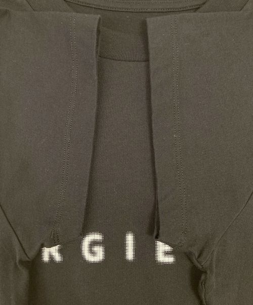 MM6 Maison Margiela（エムエムシックスメゾンマルジェラ）MM6 Maison Margiela (エムエムシックス メゾンマルジェラ) ロゴTシャツ ブラック サイズ:Sの古着・服飾アイテム