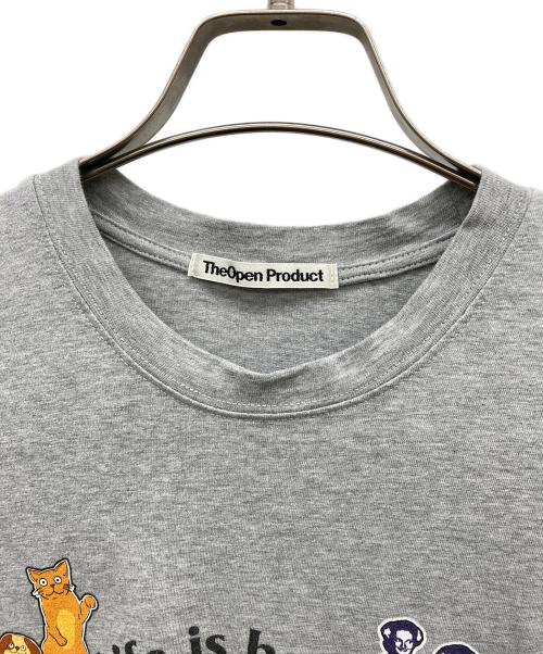 The Open Product（ザオープンプロダクト）The Open Product (ザオープンプロダクト) プリントTシャツ グレー サイズ:1の古着・服飾アイテム