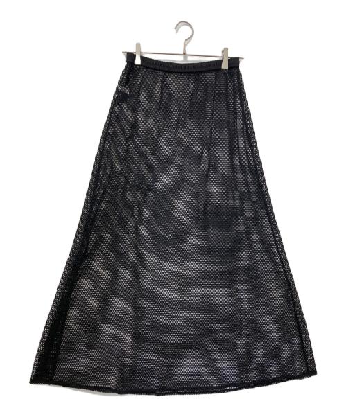 BEAUTY&YOUTH（ビューティーアンドユース）BEAUTY&YOUTH (ビューティーアンドユース) メッシュ レイヤード フレアスカート ブラック サイズ:Mの古着・服飾アイテム