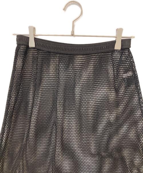 BEAUTY&YOUTH（ビューティーアンドユース）BEAUTY&YOUTH (ビューティーアンドユース) メッシュ レイヤード フレアスカート ブラック サイズ:Mの古着・服飾アイテム