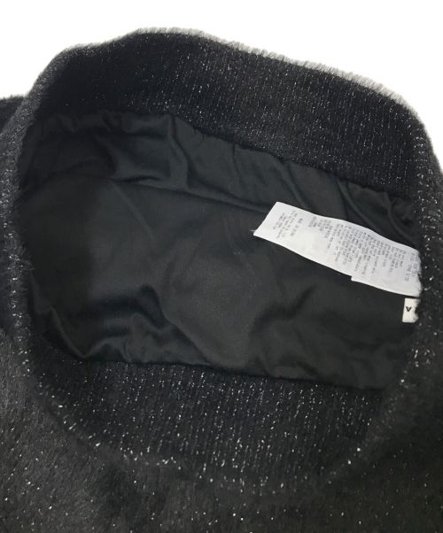 FRAY ID（フレイ アイディー）FRAY ID (フレイ アイディー) フェザーラメニットタイトスカート ブラック サイズ:ONEの古着・服飾アイテム