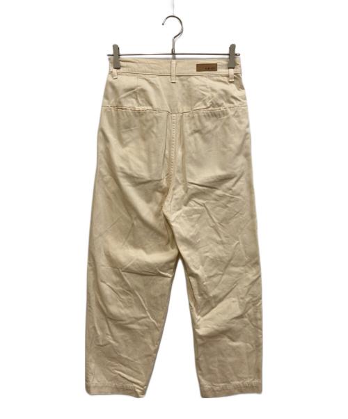 HARVESTY（ハーベスティー）HARVESTY (ハーベスティー) エッグタックチノパンツ アイボリーの古着・服飾アイテム