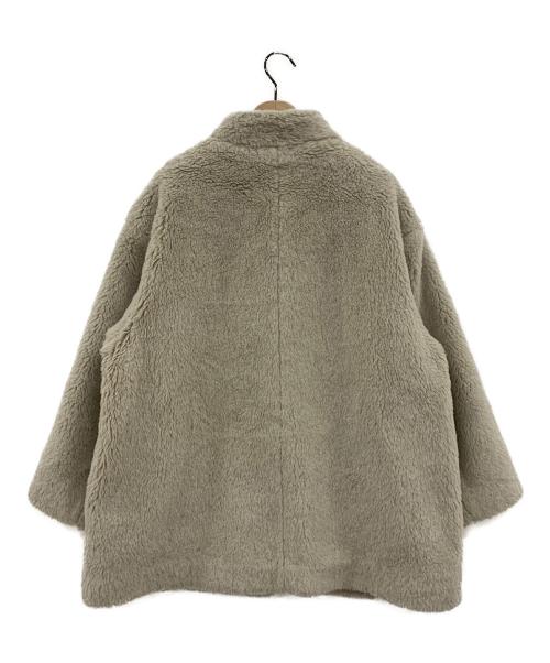 UNITED ARROWS（ユナイテッドアローズ）UNITED ARROWS (ユナイテッドアローズ) フェイクファー ミドル コート ベージュ サイズ:36の古着・服飾アイテム