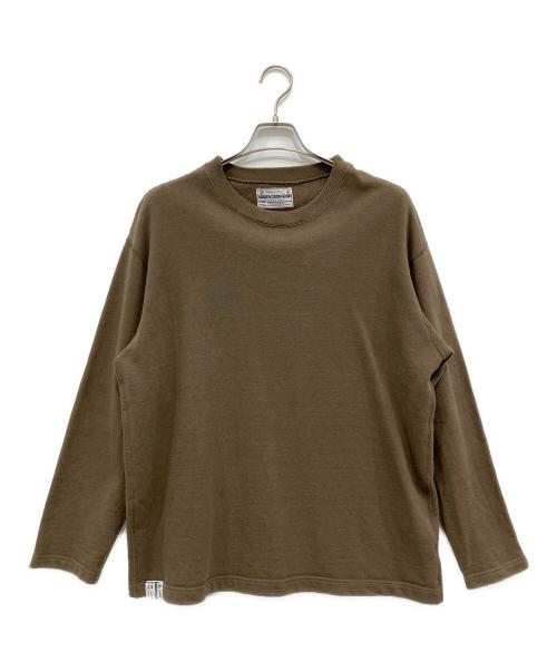 NAOSHIYA CUSTOM FACTORY（直シ屋 カスタム ファクトリー）NAOSHIYA CUSTOM FACTORY (直シ屋 カスタム ファクトリー) クルーネックスウェット カーキ サイズ:XLの古着・服飾アイテム
