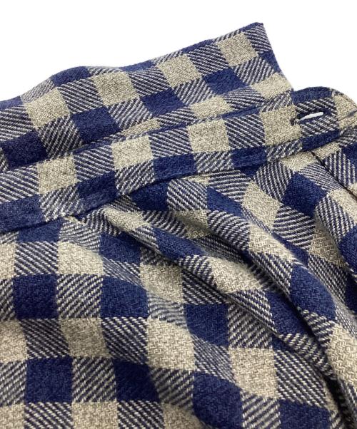 SYU.HOMME/FEMM（シュウオムフェム）SYU.HOMME/FEMM (シュウオムフェム) アジャストメントパジャマシャツ ブルー×グレー サイズ:1の古着・服飾アイテム