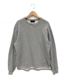 TENEO（テネオ）の古着「BANDE BACK LINE CREW NECK」｜グレー