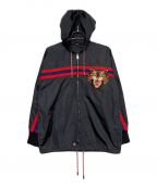 GUCCIグッチ）の古着「アングリーキャットフーデッドジャケット」｜ブラック