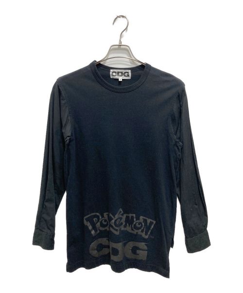CDG（シーディージー）CDG (シーディージー) L/S Layered Shirt ブラック サイズ:Sの古着・服飾アイテム