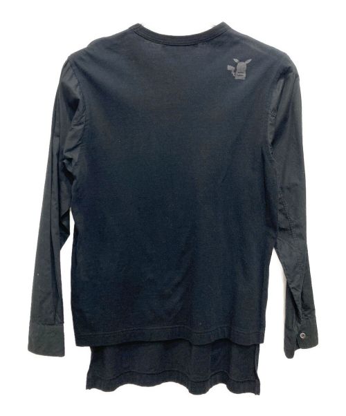 CDG（シーディージー）CDG (シーディージー) L/S Layered Shirt ブラック サイズ:Sの古着・服飾アイテム