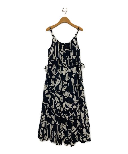 GRACE CONTINENTAL（（グレースコンチネンタル）GRACE CONTINENTAL (グレースコンチネンタル) スイムガールプリントマキシ ブラック サイズ:36の古着・服飾アイテム