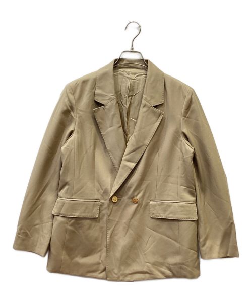 MACPHEE（マカフィー）MACPHEE (マカフィ) ウールギャバジン ダブルブレストジャケット ベージュ サイズ:34の古着・服飾アイテム