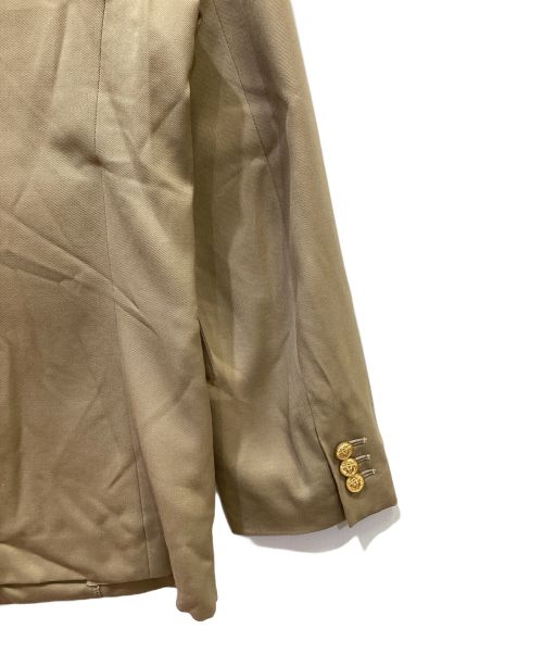 MACPHEE（マカフィー）MACPHEE (マカフィ) ウールギャバジン ダブルブレストジャケット ベージュ サイズ:34の古着・服飾アイテム