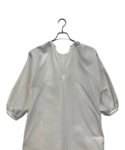 Plage（プラージュ）Plage (プラージュ) ギャザースリーブドレス ホワイト サイズ:36 未使用品の古着・服飾アイテム
