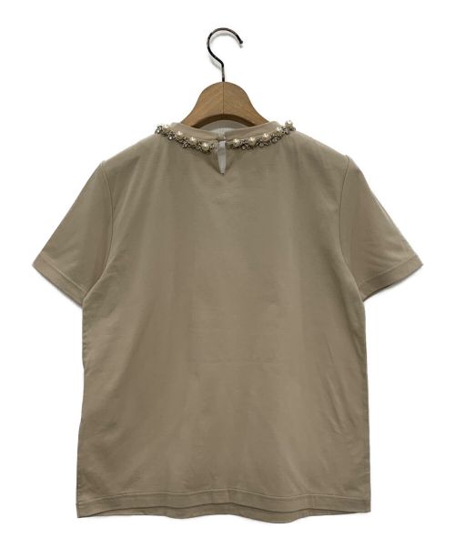 Diagram GRACE CONTINENTAL（ダイアグラム グレースコンチネンタル）Diagram GRACE CONTINENTAL (ダイアグラム グレースコンチネンタル) パールチェーントップ ベージュ サイズ:36の古着・服飾アイテム