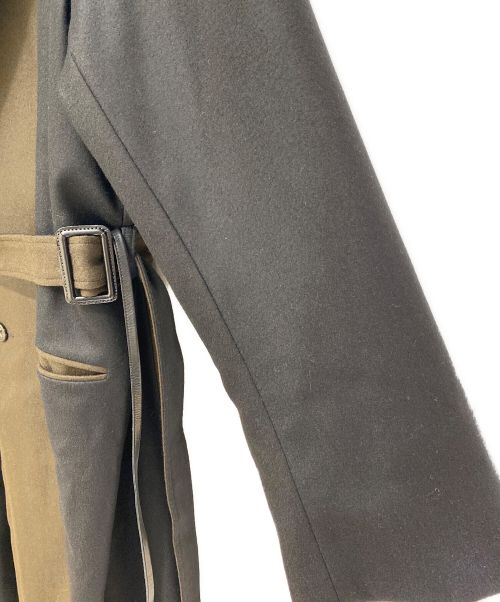 stein（シュタイン）stein (シュタイン) OVERSIZED MAXI-LENGTH DOUBLE BREASTED COAT（オーバーサイズマキシ丈ダブルブレストコート） オリーブ×ブラック サイズ:Mの古着・服飾アイテム