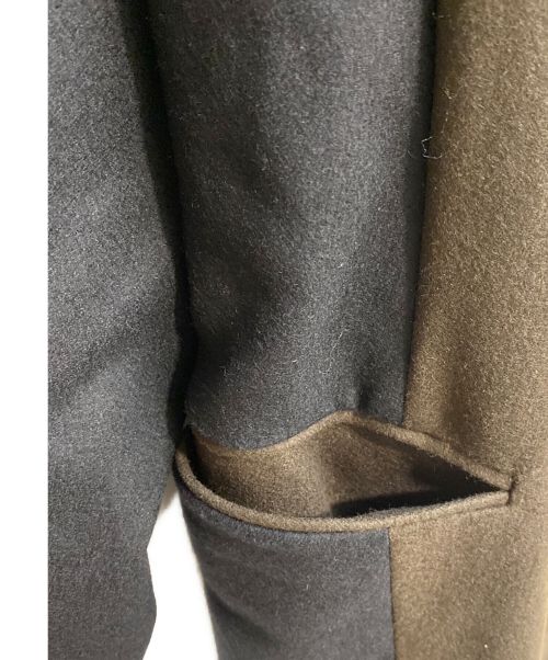 stein（シュタイン）stein (シュタイン) OVERSIZED MAXI-LENGTH DOUBLE BREASTED COAT（オーバーサイズマキシ丈ダブルブレストコート） オリーブ×ブラック サイズ:Mの古着・服飾アイテム