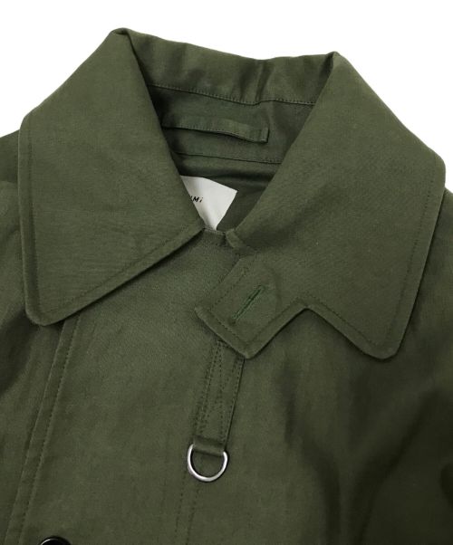 EZUMI（エズミ）EZUMI (エズミ) ニット切替モーターサイクルジャケット オリーブ サイズ:Lの古着・服飾アイテム