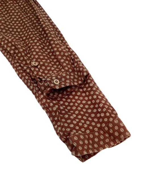 45R（フォーティファイブ・アール）45R (フォーティーファイブアール) デカン平908 サファリSHIRT ブラウン サイズ:3の古着・服飾アイテム