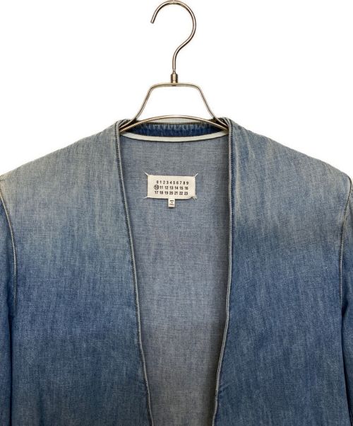 Maison Margiela（メゾンマルジェラ）Maison Margiela (メゾンマルジェラ) ノーカラーデニムジャケット サイズ:48の古着・服飾アイテム