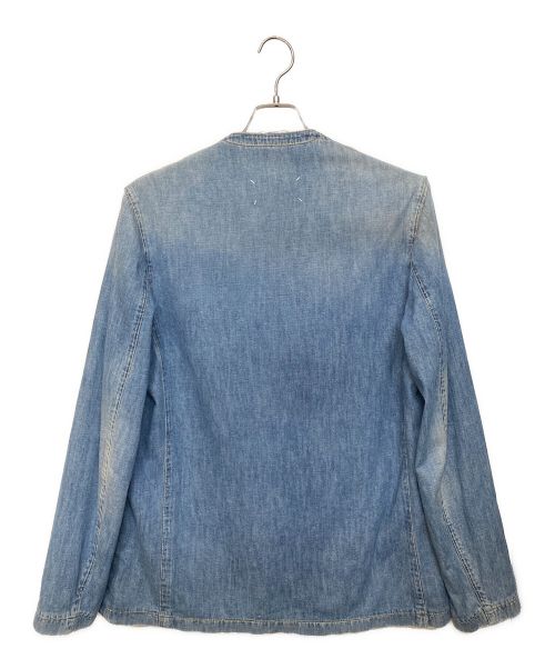 Maison Margiela（メゾンマルジェラ）Maison Margiela (メゾンマルジェラ) ノーカラーデニムジャケット サイズ:48の古着・服飾アイテム