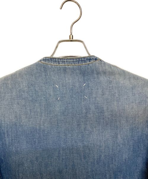 Maison Margiela（メゾンマルジェラ）Maison Margiela (メゾンマルジェラ) ノーカラーデニムジャケット サイズ:48の古着・服飾アイテム