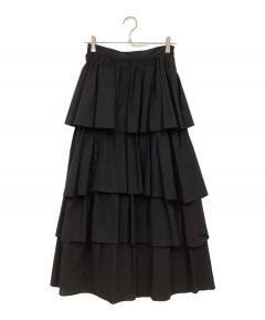 中古・古着通販】CLANE (クラネ) VOLUME FRILL SKIRT ブラック サイズ