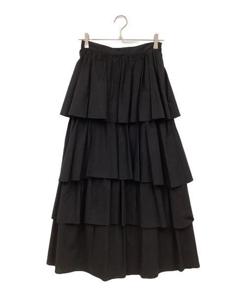 CLANE（クラネ）CLANE (クラネ) FRILL TIERED SKIRT ブラック サイズ:2の古着・服飾アイテム