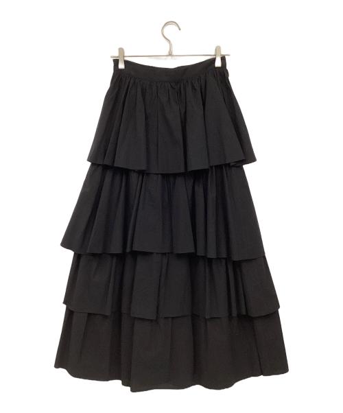 CLANE（クラネ）CLANE (クラネ) FRILL TIERED SKIRT ブラック サイズ:2の古着・服飾アイテム