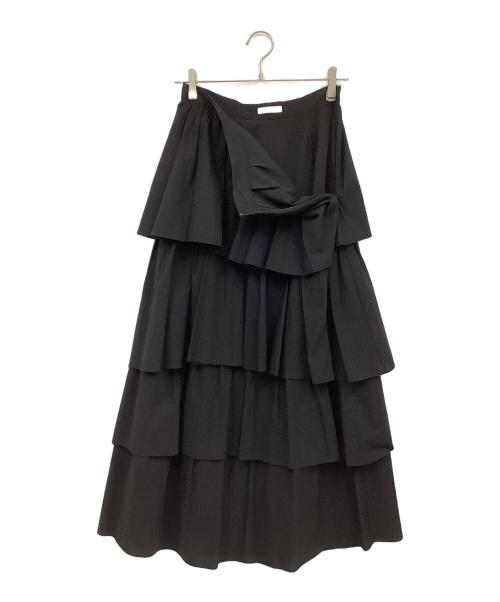 CLANE（クラネ）CLANE (クラネ) FRILL TIERED SKIRT ブラック サイズ:2の古着・服飾アイテム