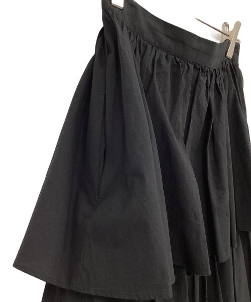 CLANE（クラネ）CLANE (クラネ) FRILL TIERED SKIRT ブラック サイズ:2の古着・服飾アイテム