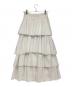 CLANE (クラネ) FRILL TIERED SKIRT ホワイト サイズ:2：6000円