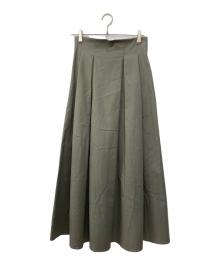 CLANE（クラネ）の古着「ハイウエストボリュームマキシ スカート」｜グレー