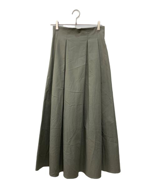 CLANE（クラネ）CLANE (クラネ) ハイウエストボリュームマキシ スカート グレー サイズ:2の古着・服飾アイテム