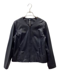 中古・古着通販】theory (セオリー) LUXE LEATHER/BAVEWICK N ブラック