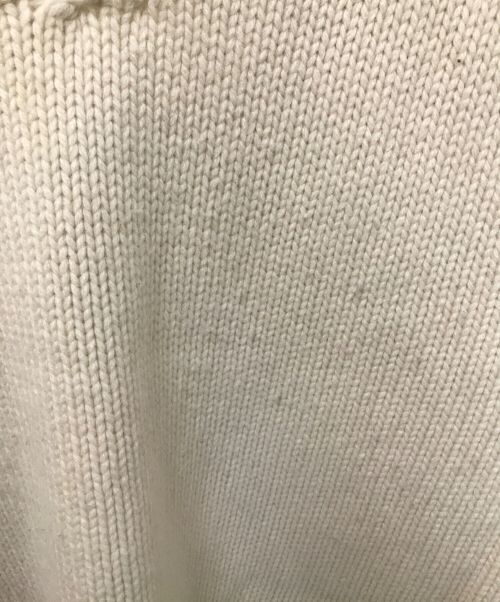 PERVERZE（パーバーズ）PERVERZE (パーバーズ) Crash Boxy Knit Vest アイボリー サイズ:Fの古着・服飾アイテム