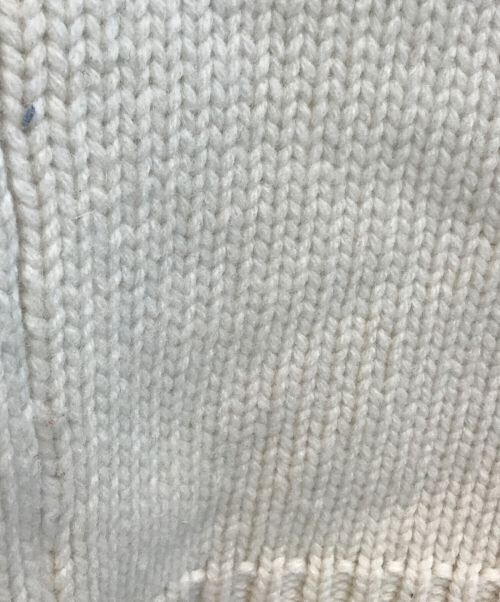 PERVERZE（パーバーズ）PERVERZE (パーバーズ) Crash Boxy Knit Vest アイボリー サイズ:Fの古着・服飾アイテム