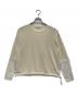 Maglia Plus（マリアプラス）の古着「ポリ和紙シアーリラックスセーター」｜アイボリー