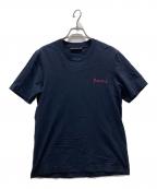 MARNIマルニ）の古着「イタリックロゴ刺繍Tシャツ」｜ネイビー