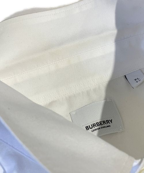 BURBERRY LONDON（バーバリーロンドン）BURBERRY LONDON (バーバリー ロンドン) ホースフェリープリントシャツ ホワイト サイズ:XLの古着・服飾アイテム