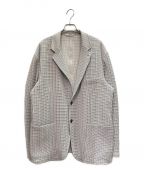 HERMESエルメス）の古着「エンボス加工 総柄ジャケット」｜グレー
