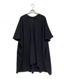 BAUME（ボーメ）の古着「Vネックフレアドレス」｜ネイビー